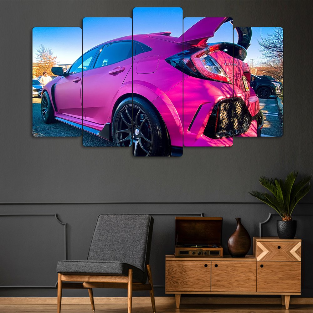 Honda Civic FK7 Modifiye - 5 Parçalı Araba Tablo