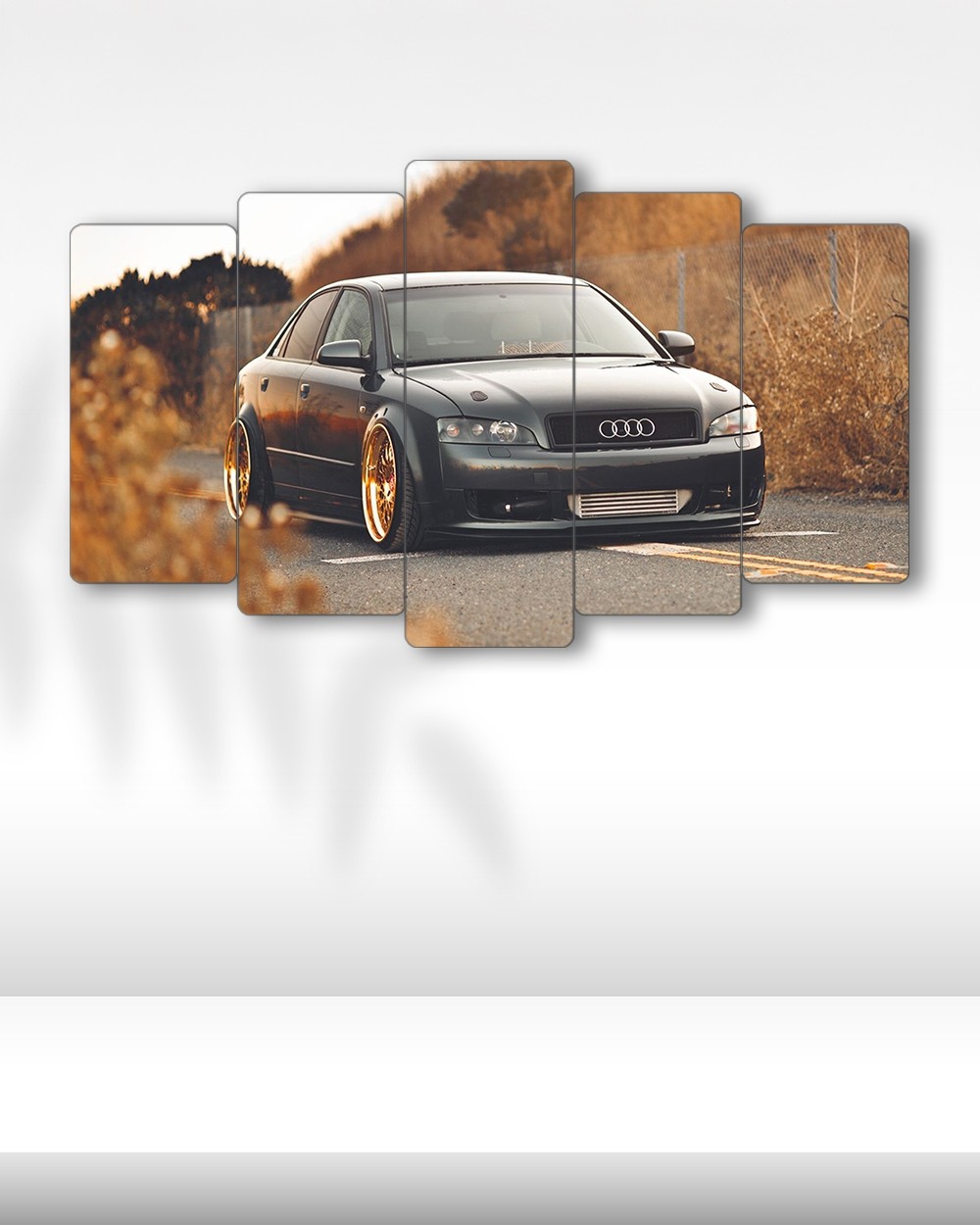 Audi A4 B6 Stance - 5 Parçalı Araba Tablo