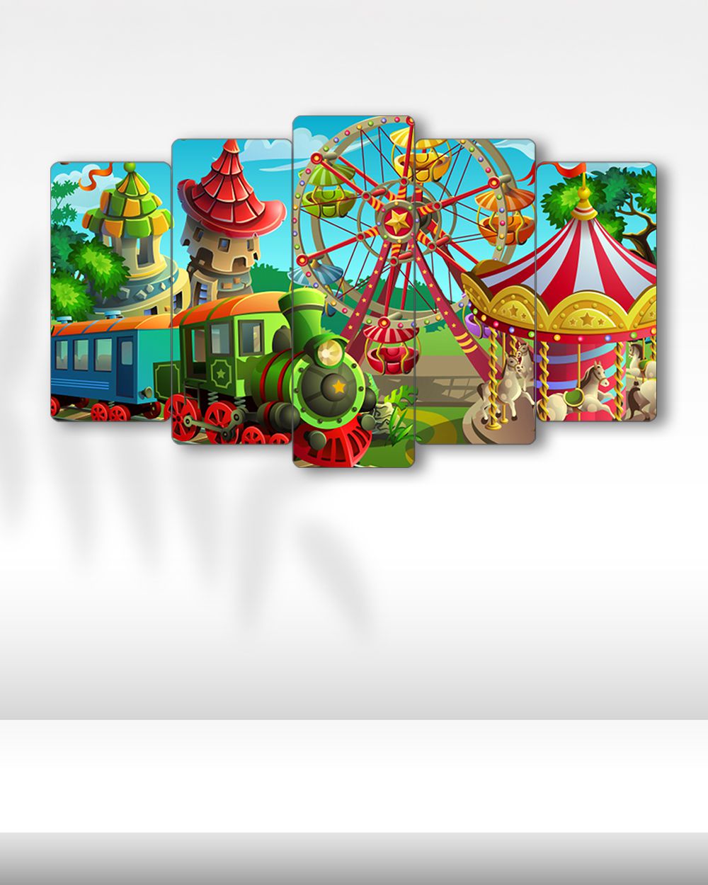 Lunapark - 5 Parçalı Tablo