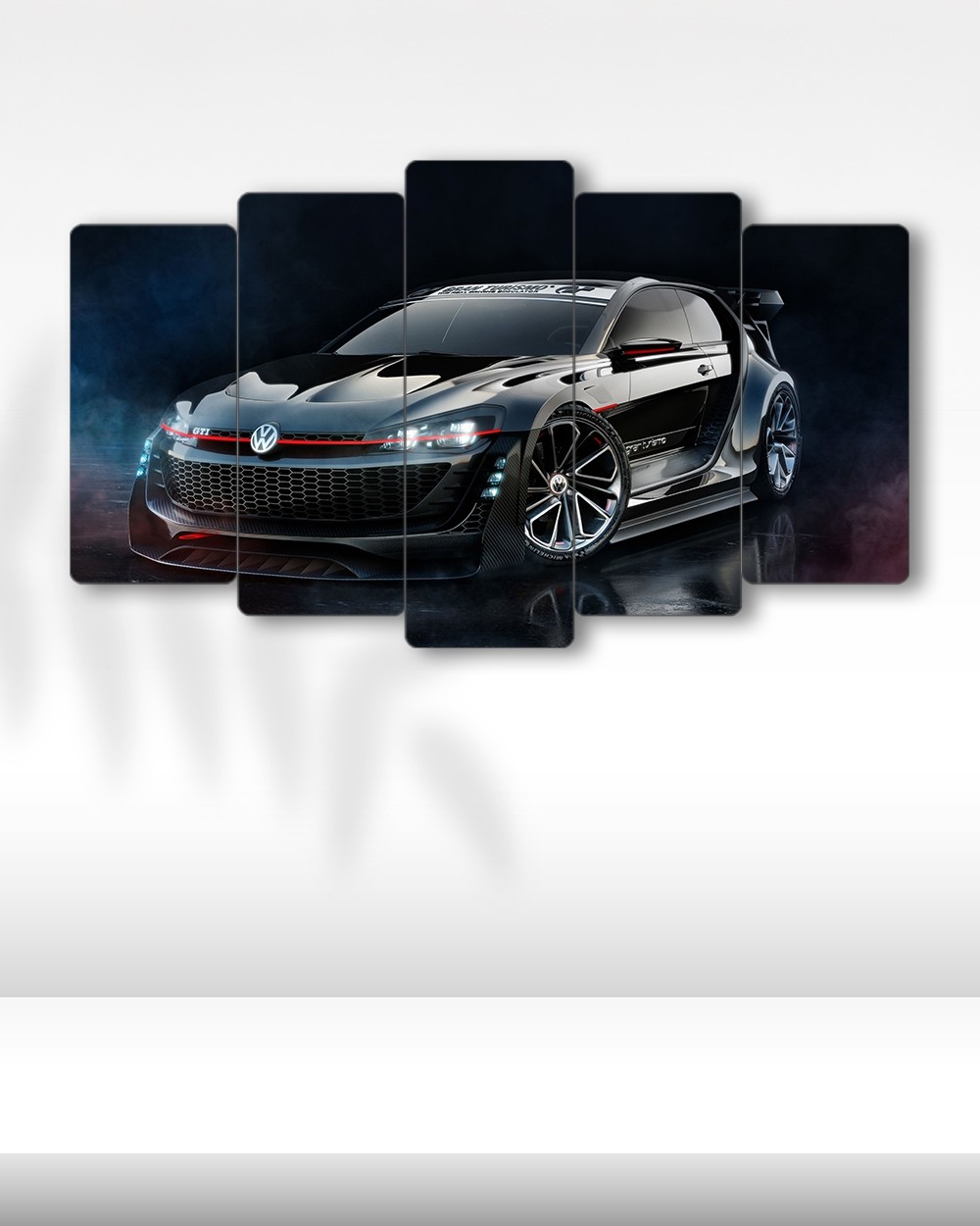 Volkswagen Golf GTI Vision - 5 Parçalı Araba Tablo