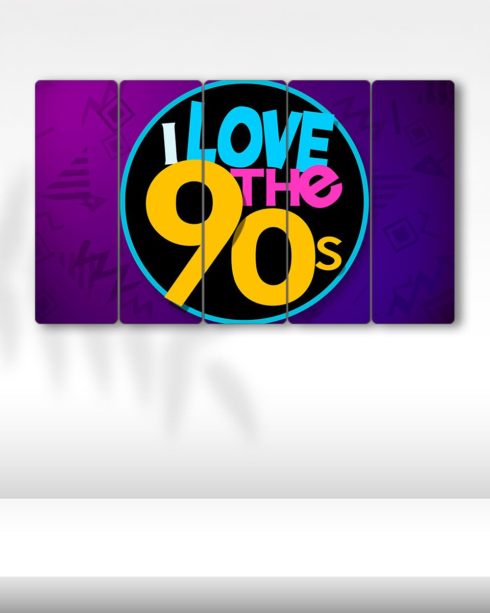I Love The 90's - 5 Parçalı Tablo
