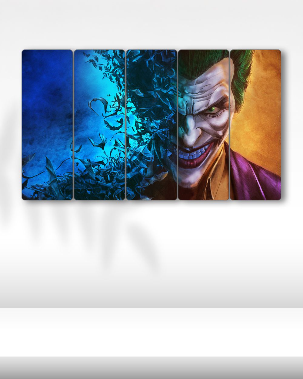 Joker ve Yarasalar - 5 Parçalı Tablo