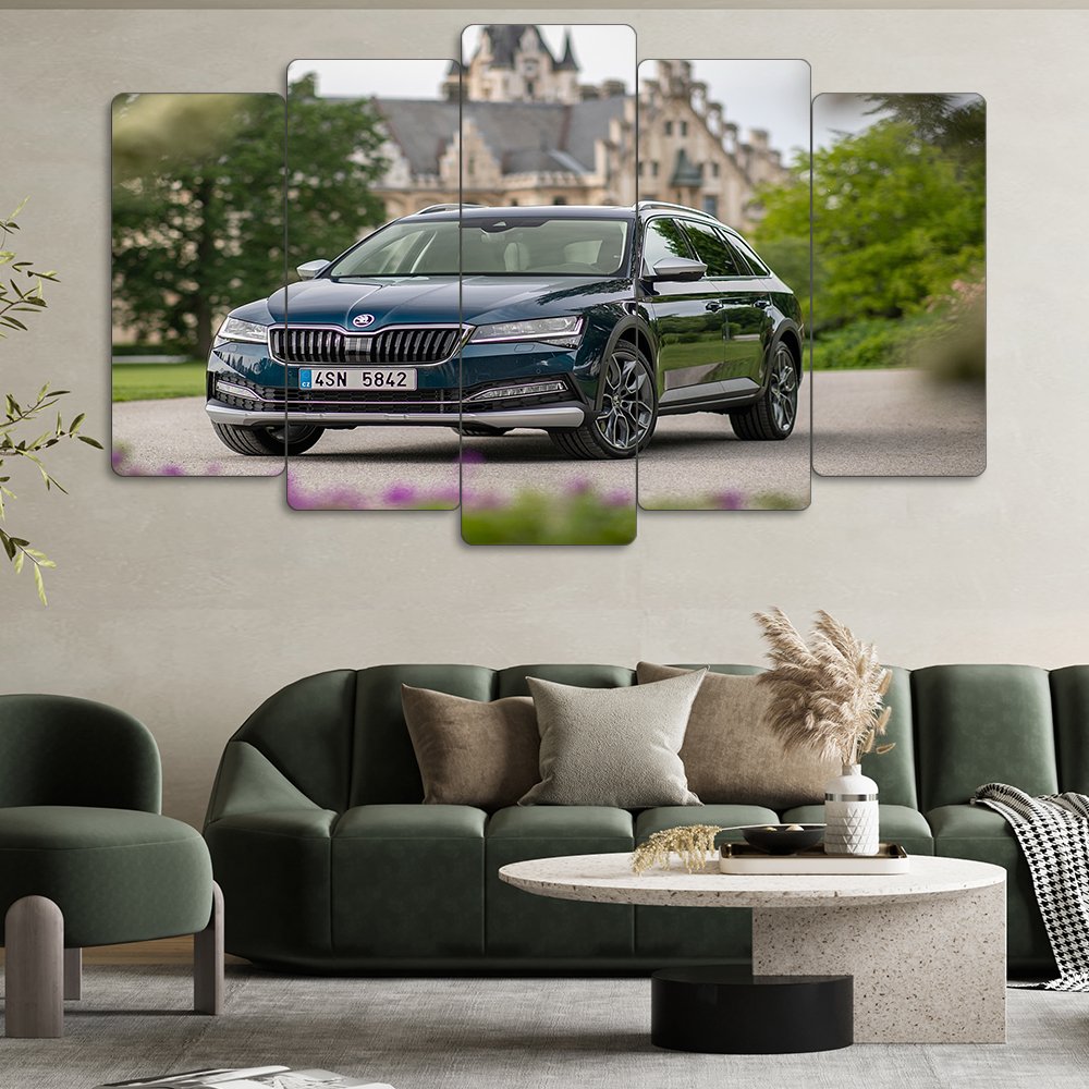 Skoda Superb Combi Sportline - 5 Parçalı Araba Tablo