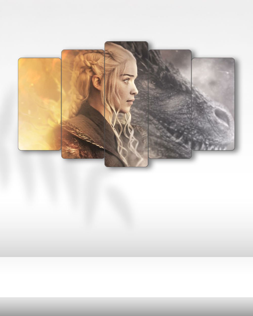 Game of Thrones, Daenerys ve Ejderha - 5 Parçalı Tablo