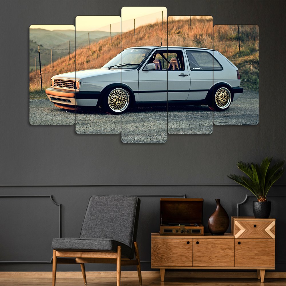 Volkswagen Golf MK2 1989 - 5 Parçalı Araba Tablo