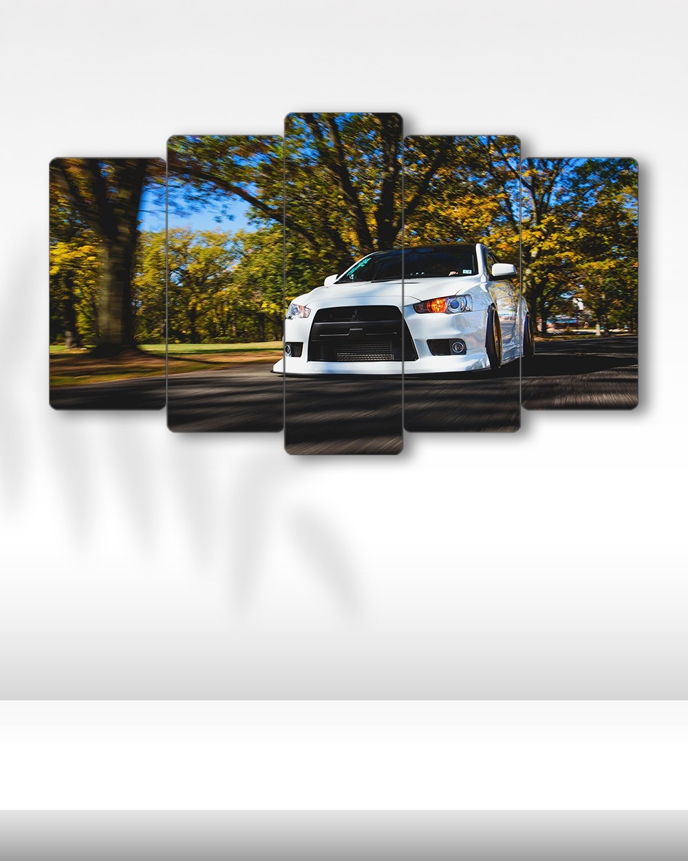 Mitsubishi Lancer Evolution X - 5 Parçalı Araba Tablo