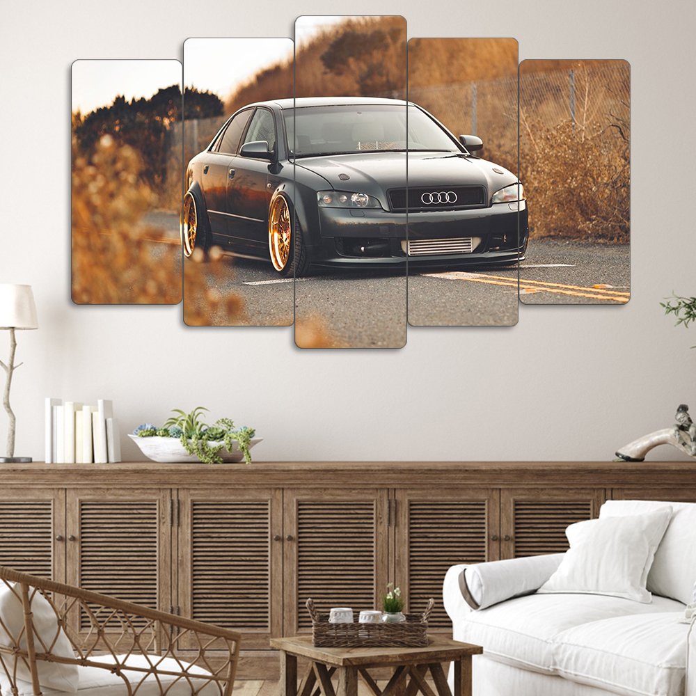 Audi A4 B6 Stance - 5 Parçalı Araba Tablo