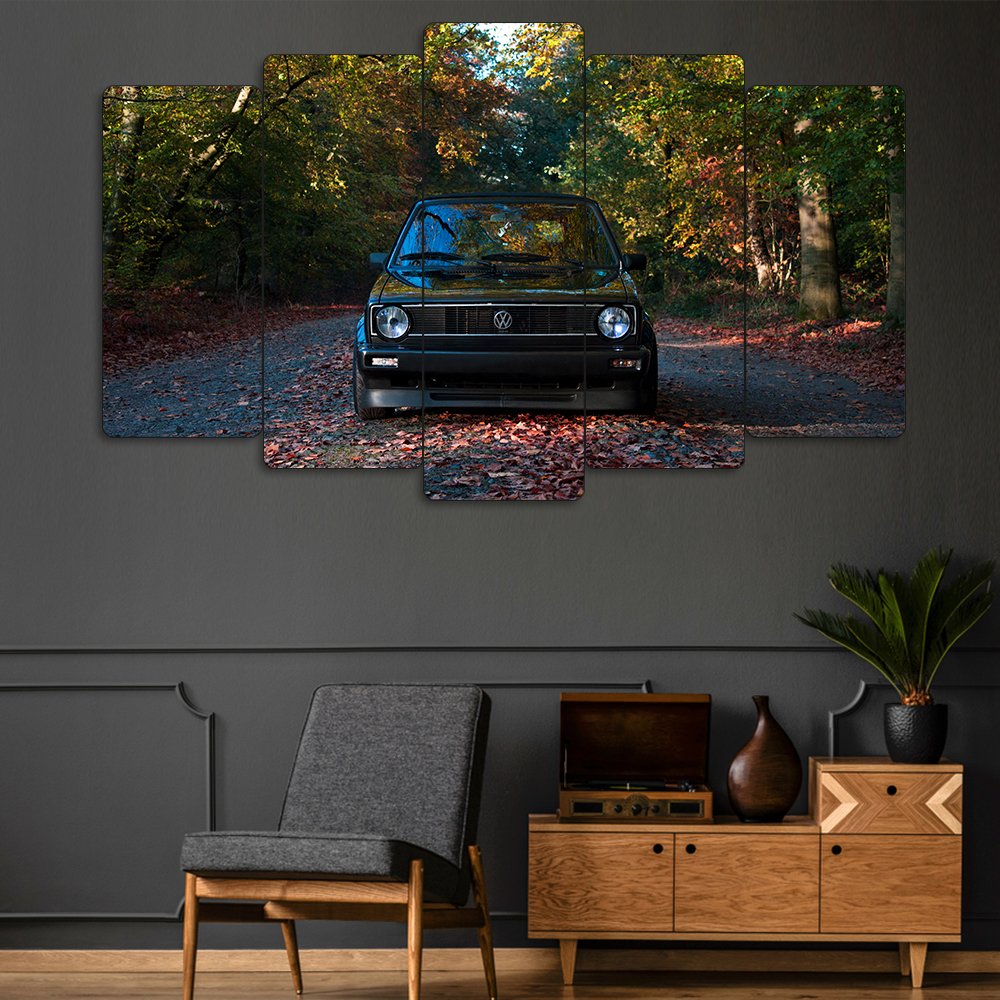 Volkswagen Golf MK1 1983 - 5 Parçalı Araba Tablo