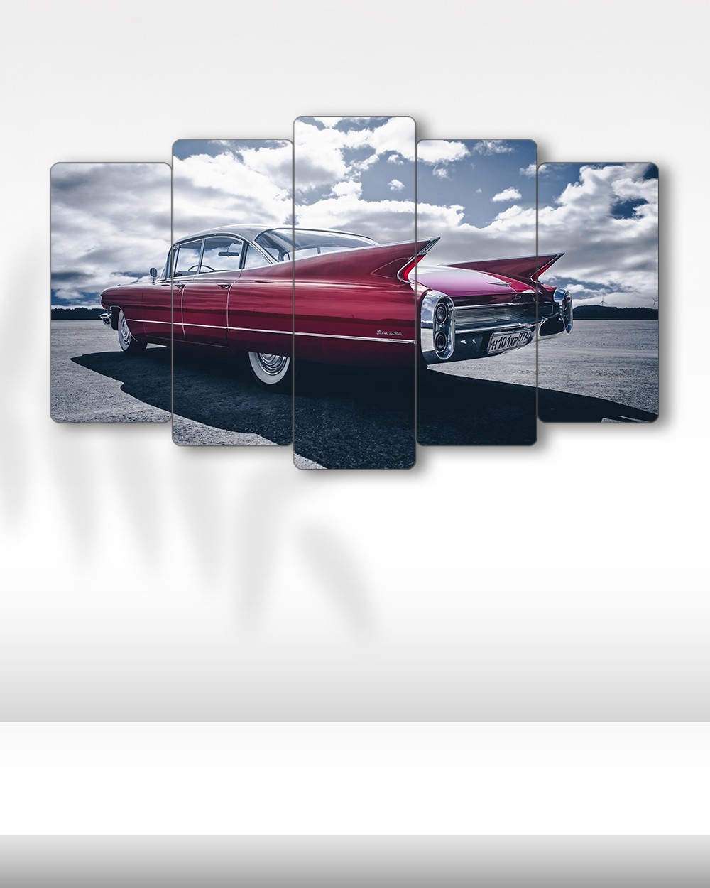 Cadillac DeVille 1960 - 5 Parçalı Araba Tablo