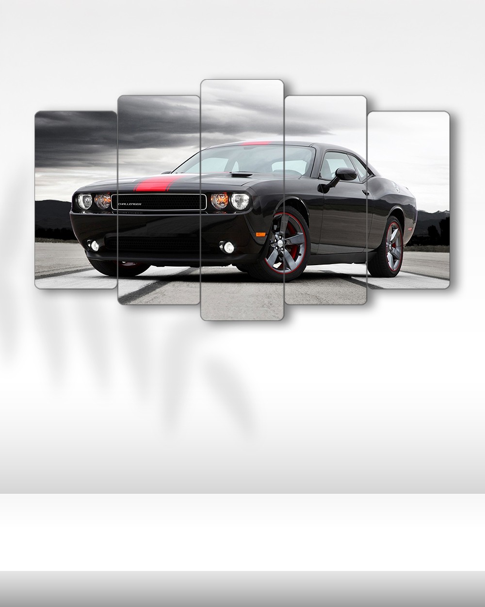 Dodge Challenger R/T - 5 Parçalı Araba Tablo