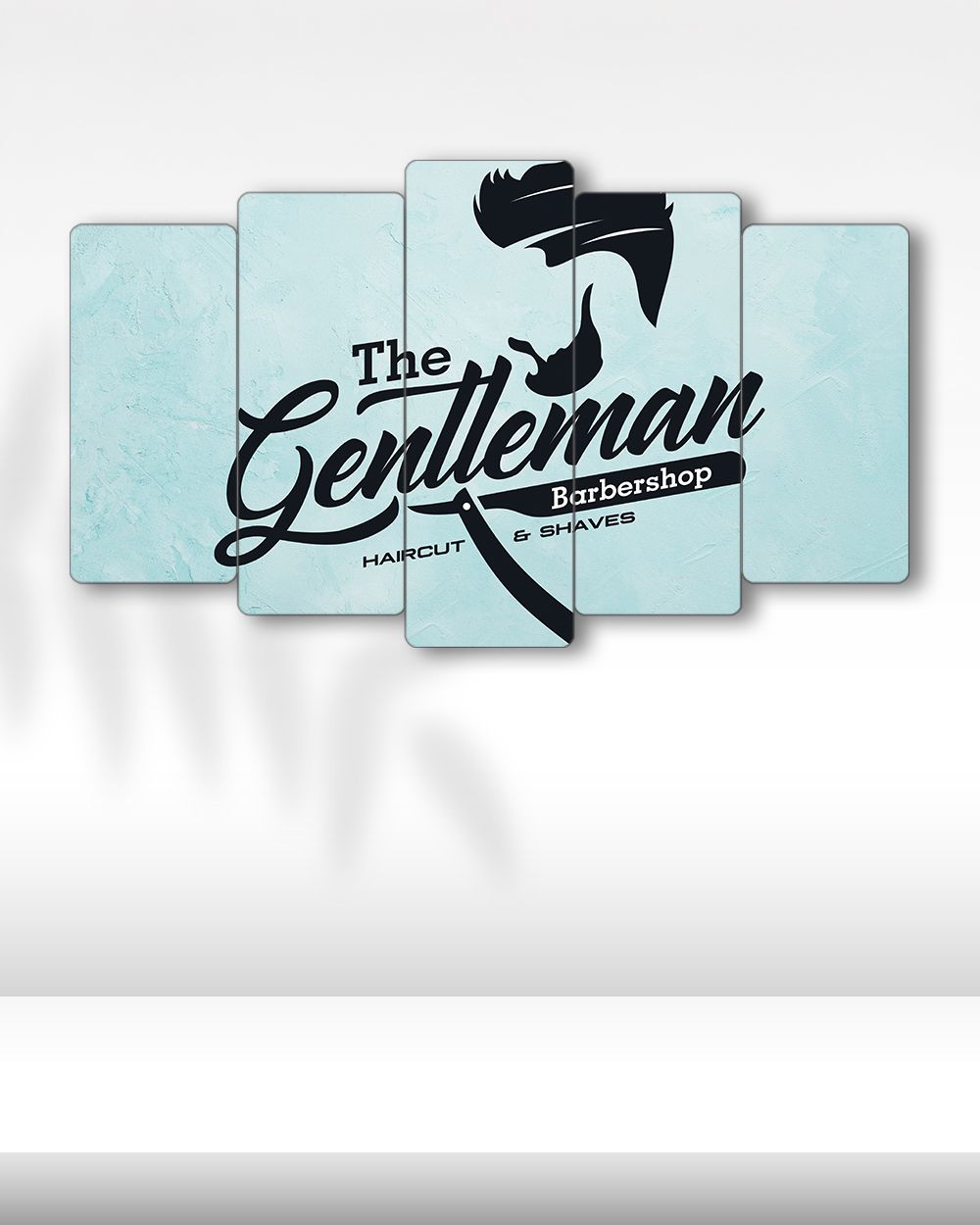 Gentleman Stili - 5 Parçalı Berber Tablo