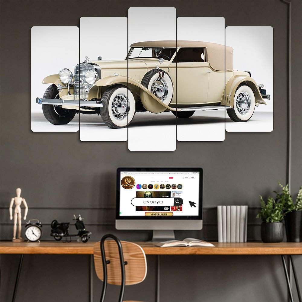 Duesenberg Model J 1930 - 5 Parçalı Araba Tablo