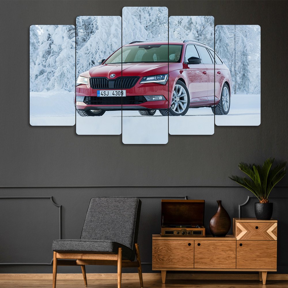 Skoda Superb III Combi - 5 Parçalı Araba Tablo