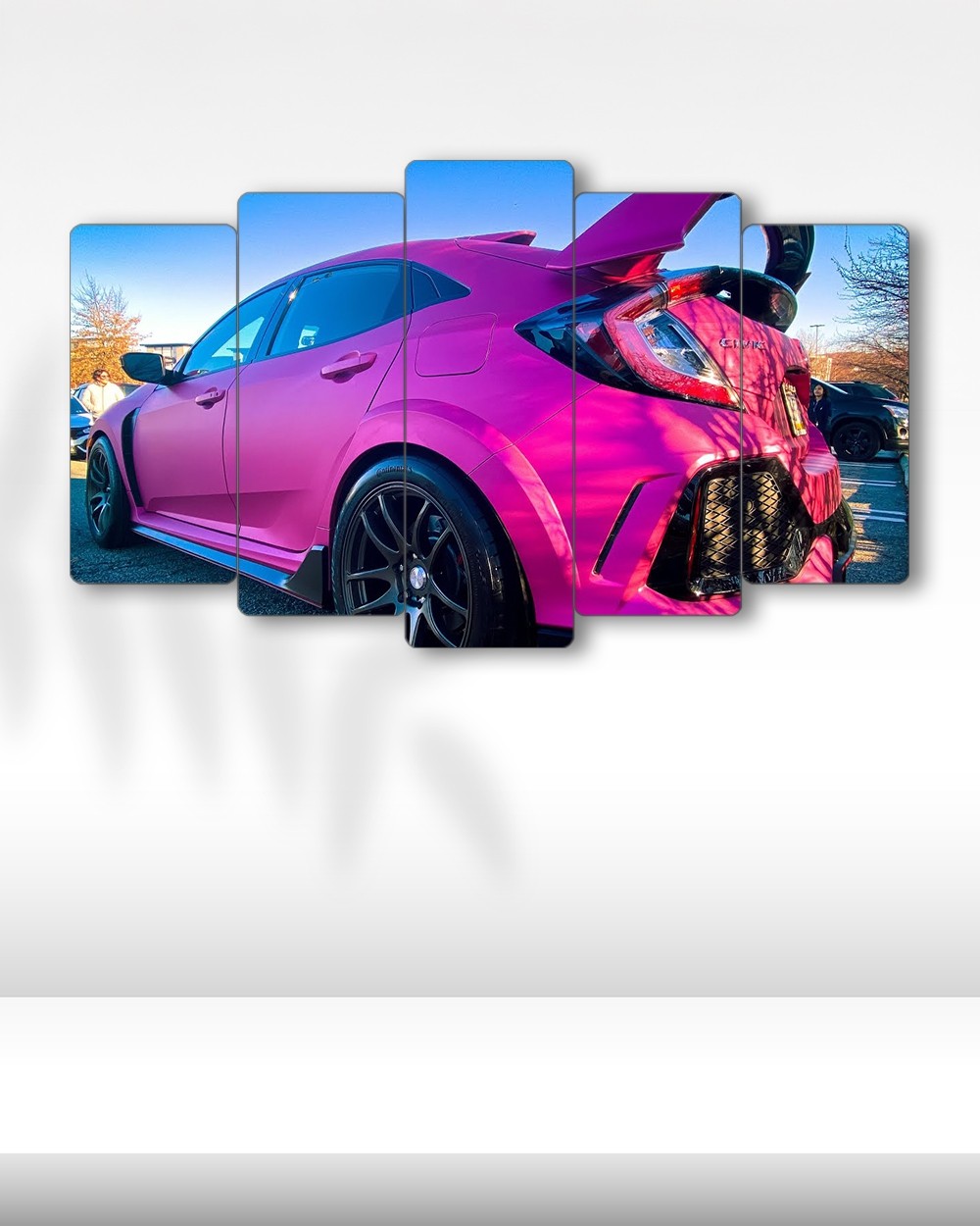 Honda Civic FK7 Modifiye - 5 Parçalı Araba Tablo