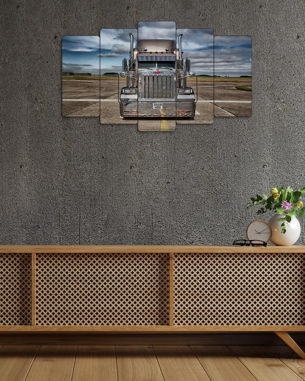 Peterbilt Trucks 379 - 5 Parçalı Araba Tablo