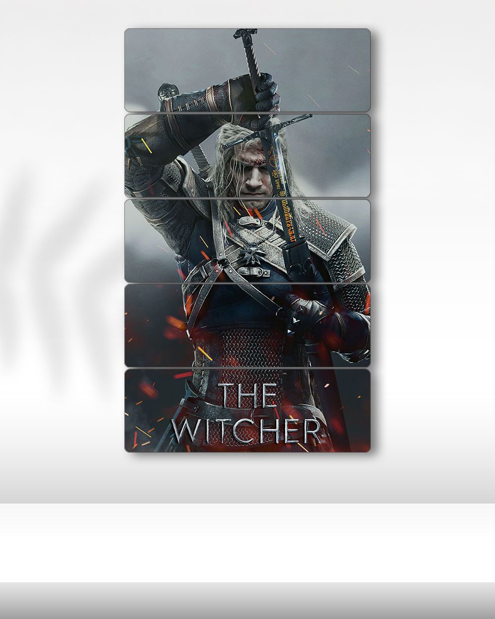 The Witcher, Geralt Kılıç Sahnesi - 5 Parçalı Tablo