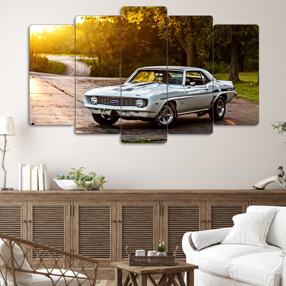 1969 Chevrolet Camaro Yenko SC - 5 Parçalı Araba Tablo