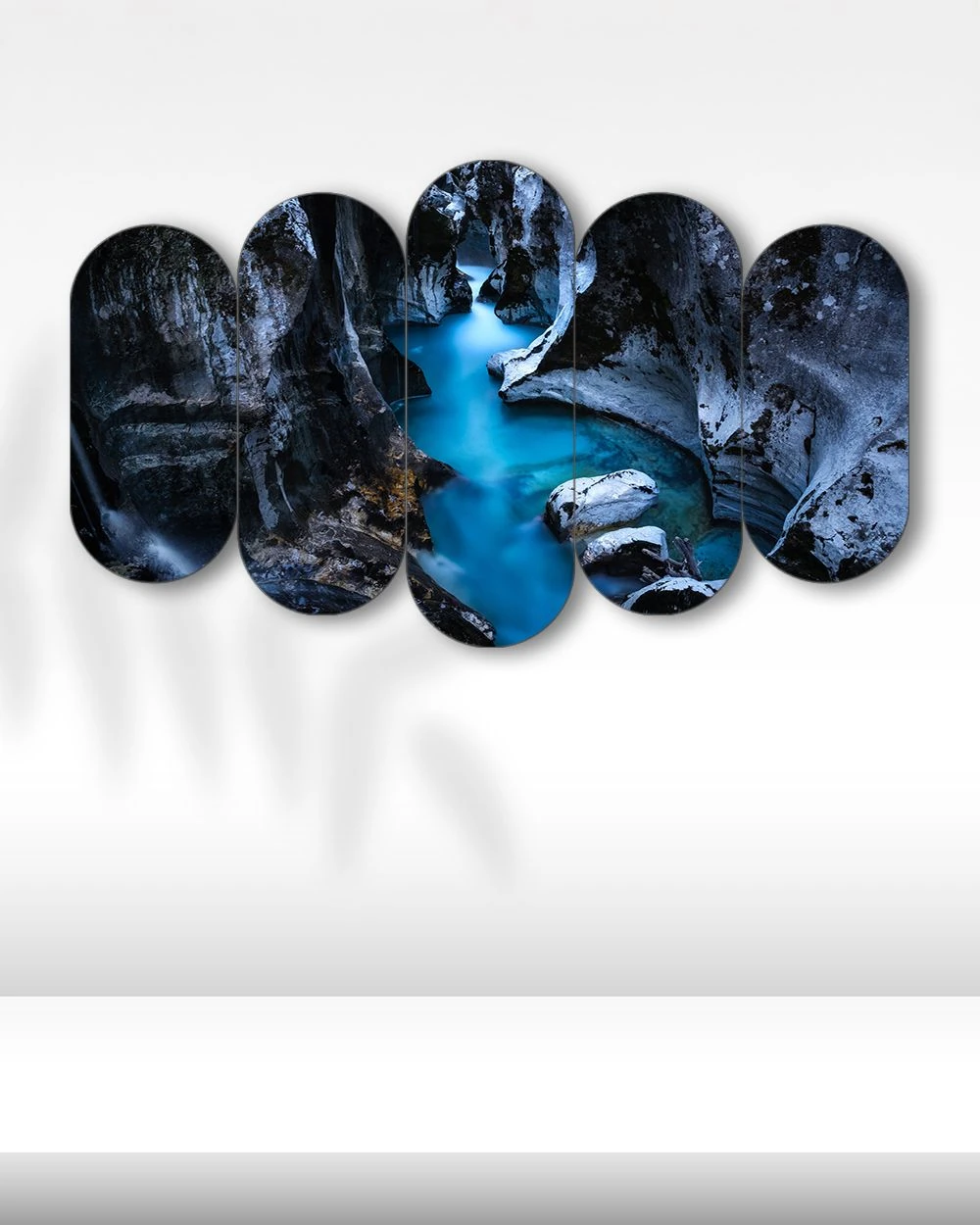 Doğa Kanyonu ve Akarsu - 5 Parçalı Tablo