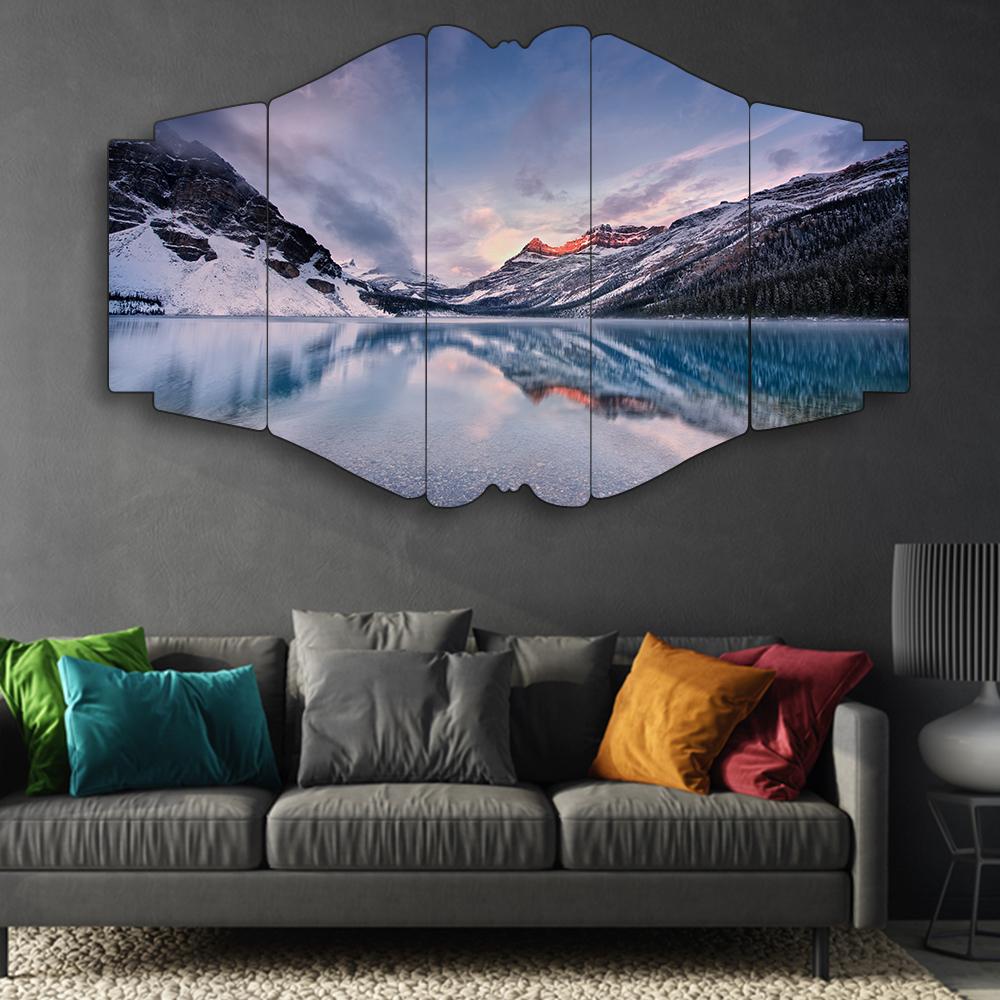 Sessizliğin Yansıması - 5 Parçalı Manzara Tablo