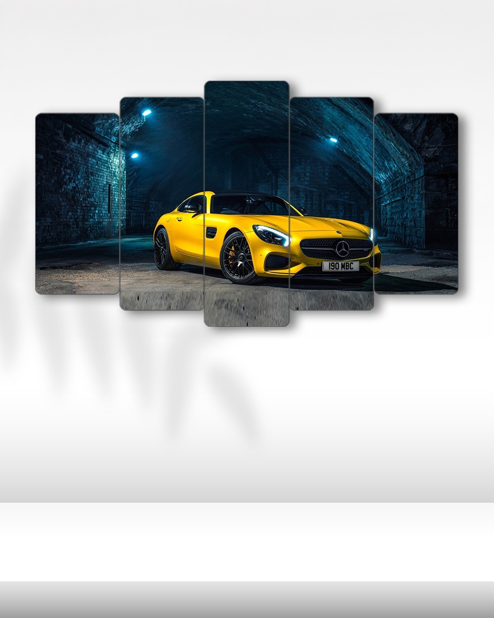 Mercedes-AMG GT - 5 Parçalı Araba Tablo