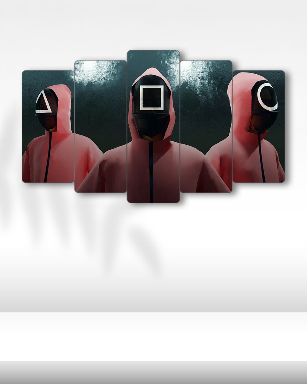 Squid Game, Koruyucu Maskeliler - 5 Parçalı Tablo