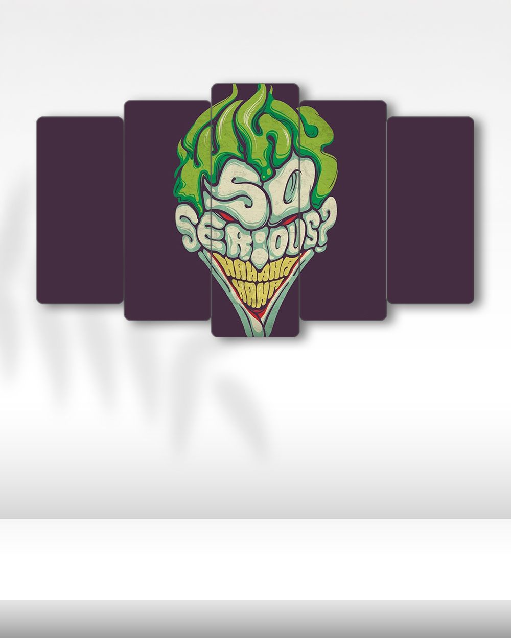 Joker, The Dark Knight, Why So Serious - 5 Parçalı Tablo