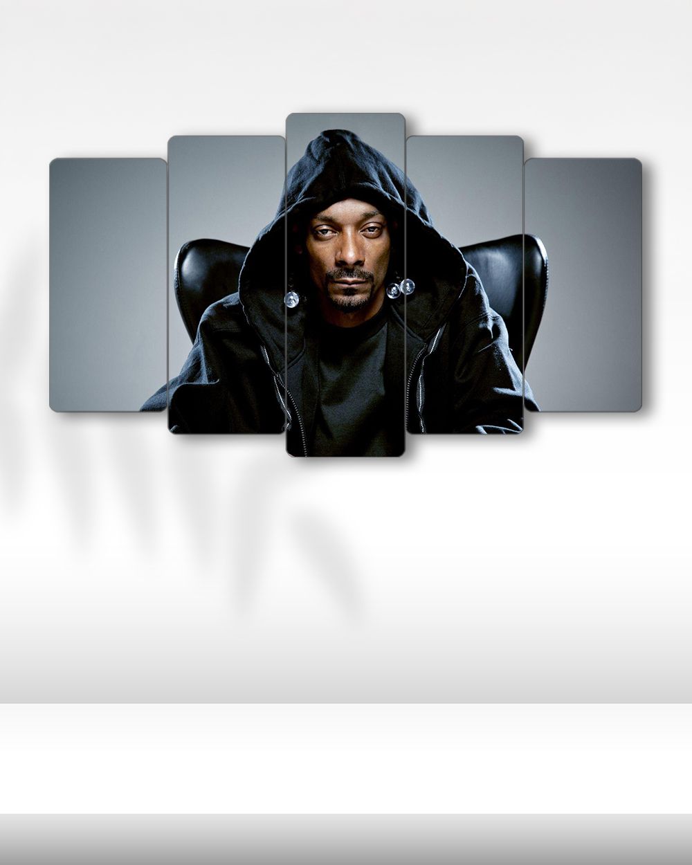 Snoop Dogg, Kapüşonlu Portre - 5 Parçalı Tablo