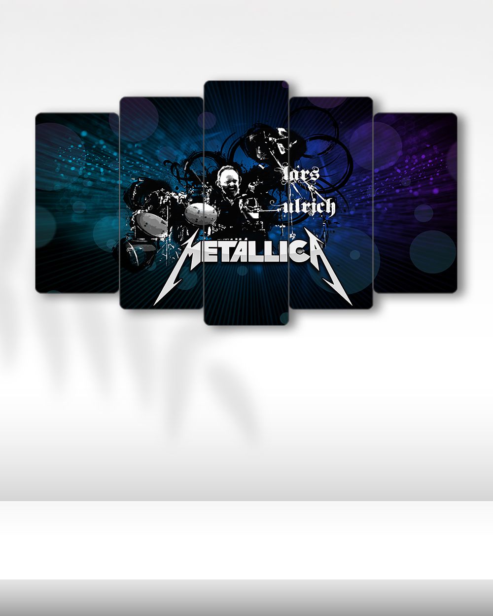Lars Ulrich, Metallica - 5 Parçalı Tablo
