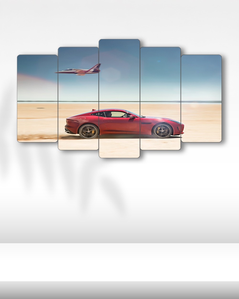 Jaguar F-Type Coupe - 5 Parçalı Araba Tablo