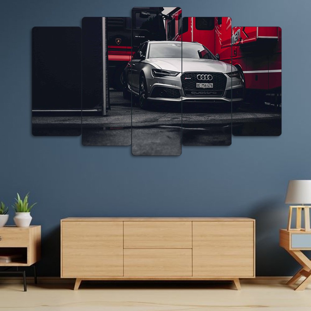 Audi RS6 Avant Quattro - 5 Parçalı Araba Tablo