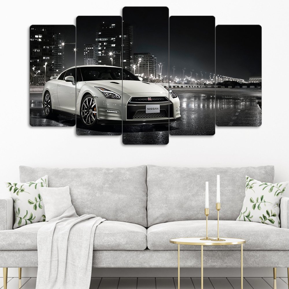 Nissan GT-R R35 - 5 Parçalı Araba Tablo