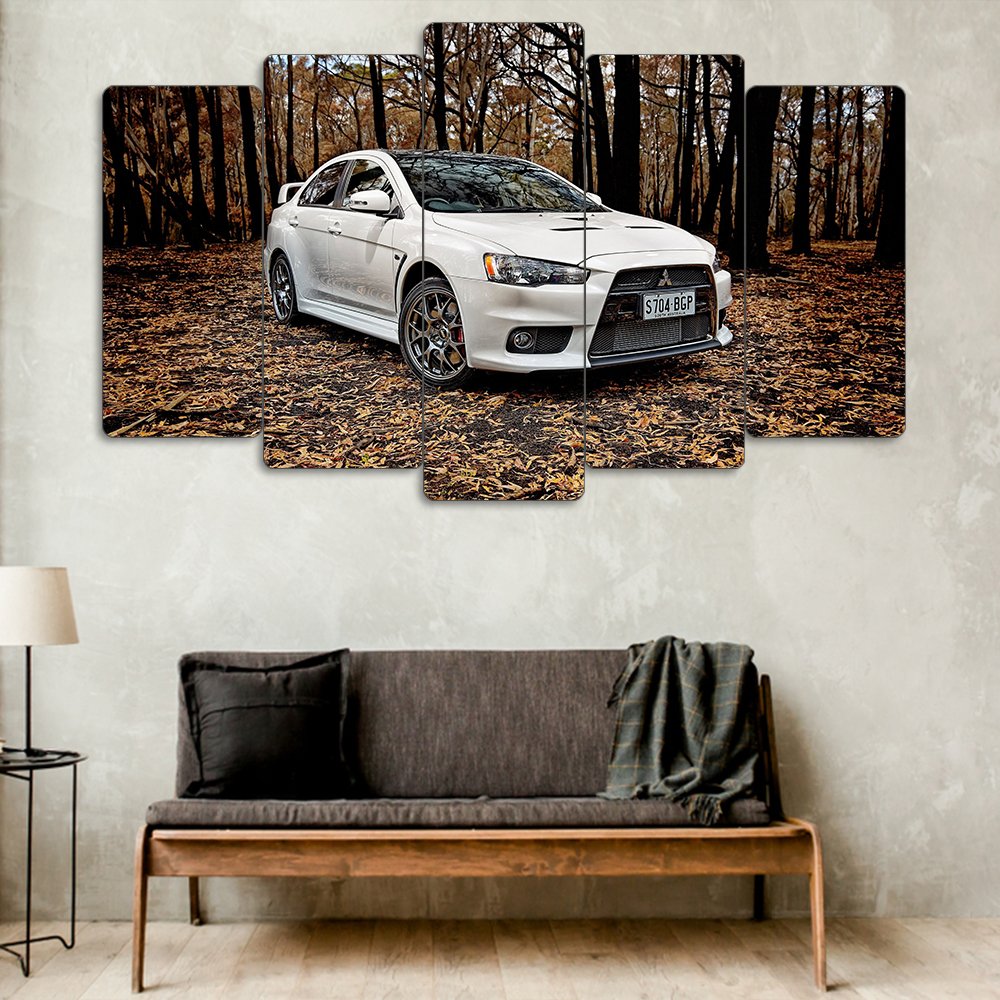 Mitsubishi Lancer Evolution X - 5 Parçalı Araba Tablo