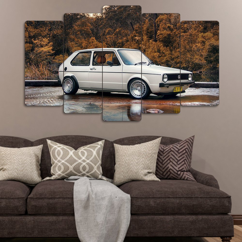 Volkswagen Golf MK1 1981 - 5 Parçalı Araba Tablo