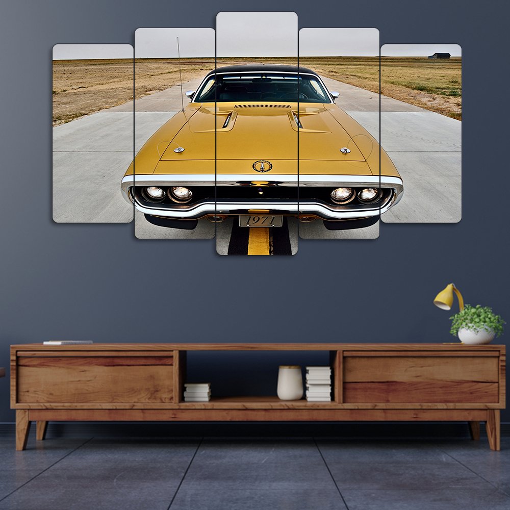 1971 Plymouth GTX - 5 Parçalı Araba Tablo