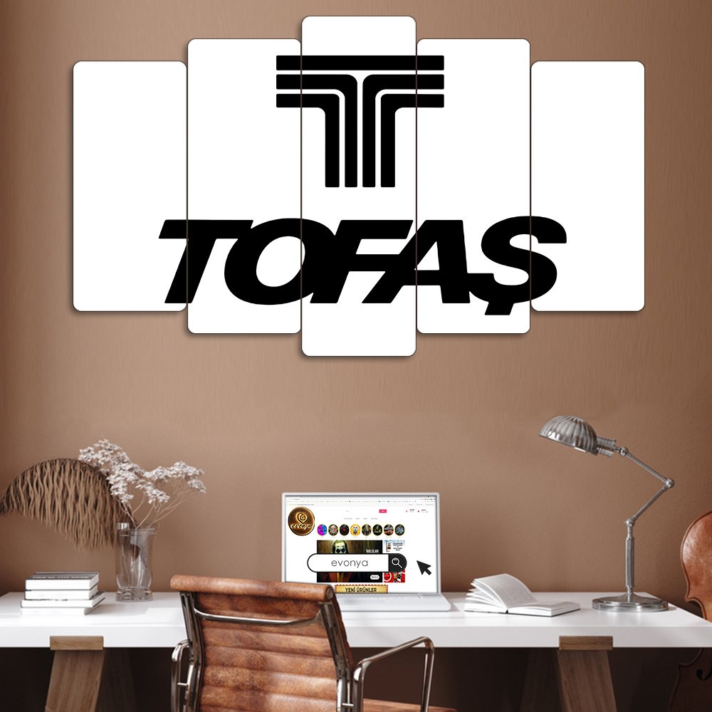 Tofaş Logo - 5 Parçalı Araba Tablo