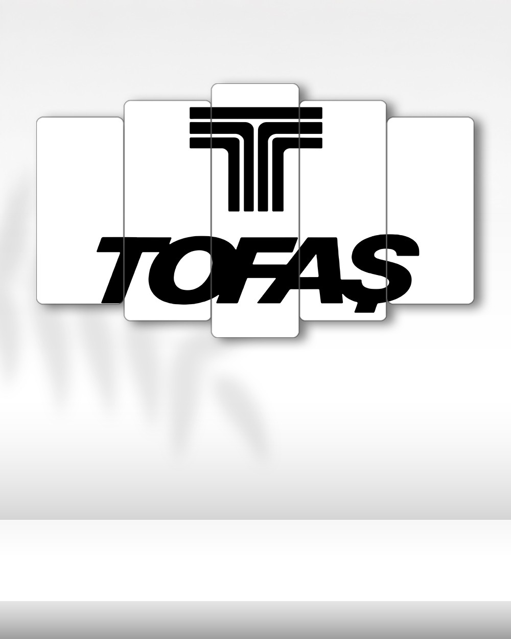 Tofaş Logo - 5 Parçalı Araba Tablo