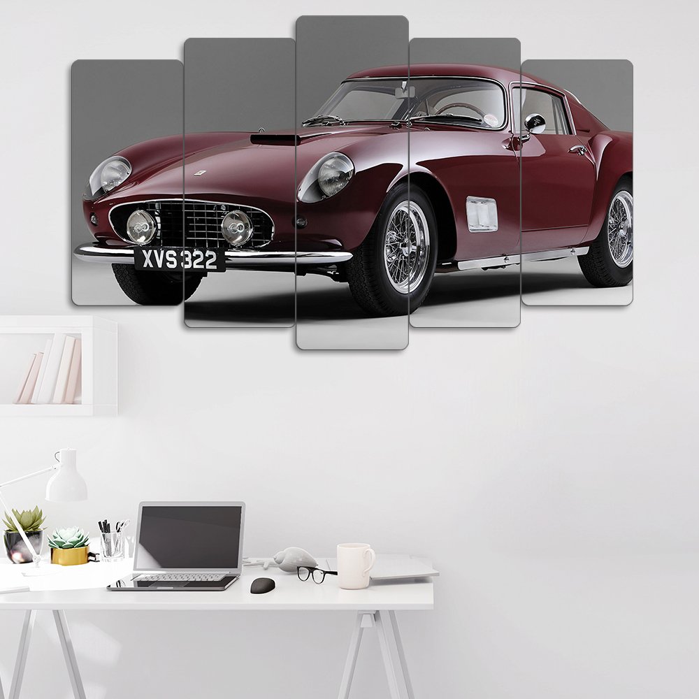 Ferrari 250 GT SWB 1960 - 5 Parçalı Araba Tablo