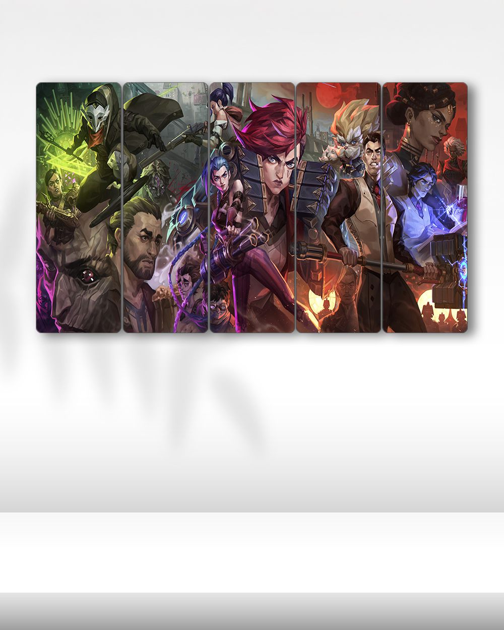 Arcane, Karakterler Afişi - 5 Parçalı Tablo