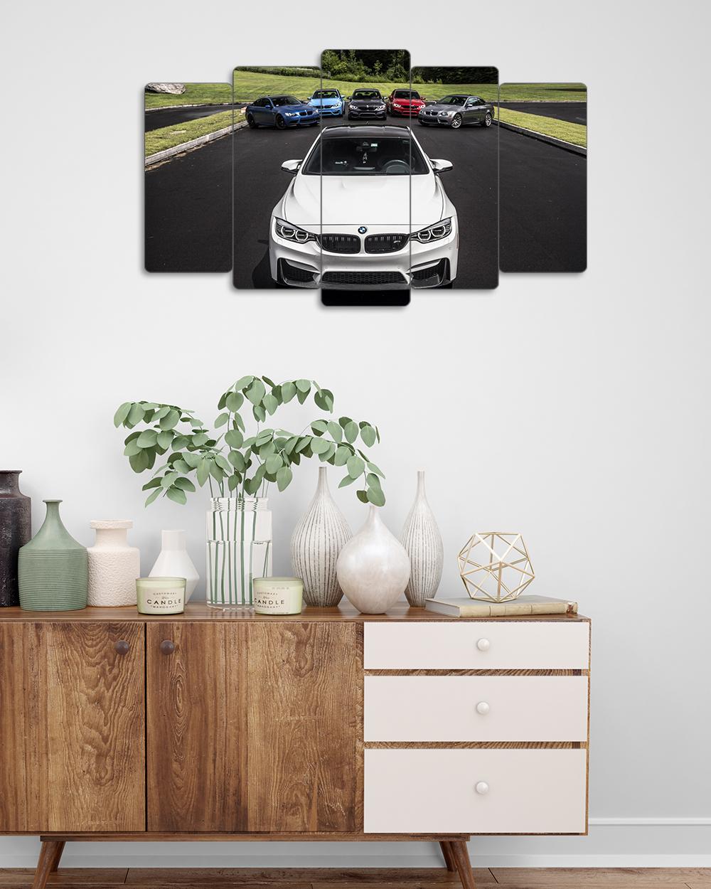 BMW M4 F82 - 5 Parçalı Araba Tablo