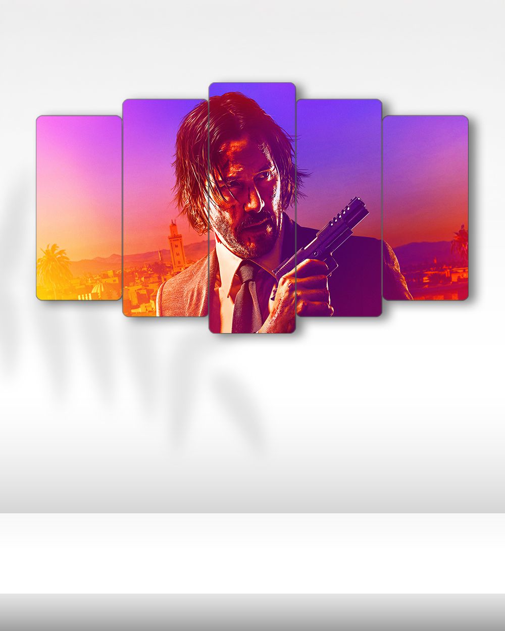 John Wick - 5 Parçalı Tablo