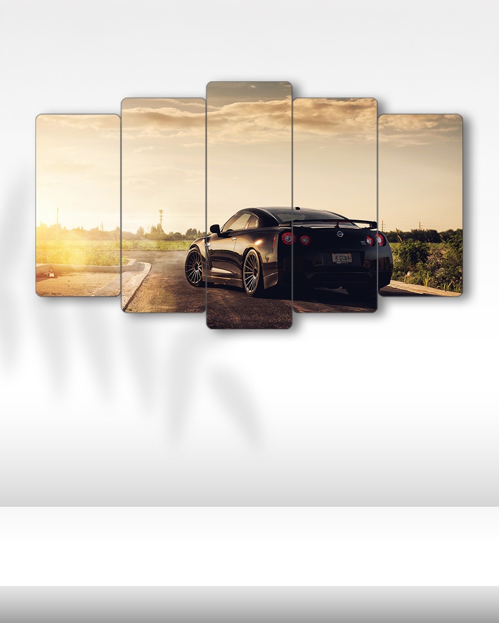 Nissan GT-R R35 - 5 Parçalı Araba Tablo