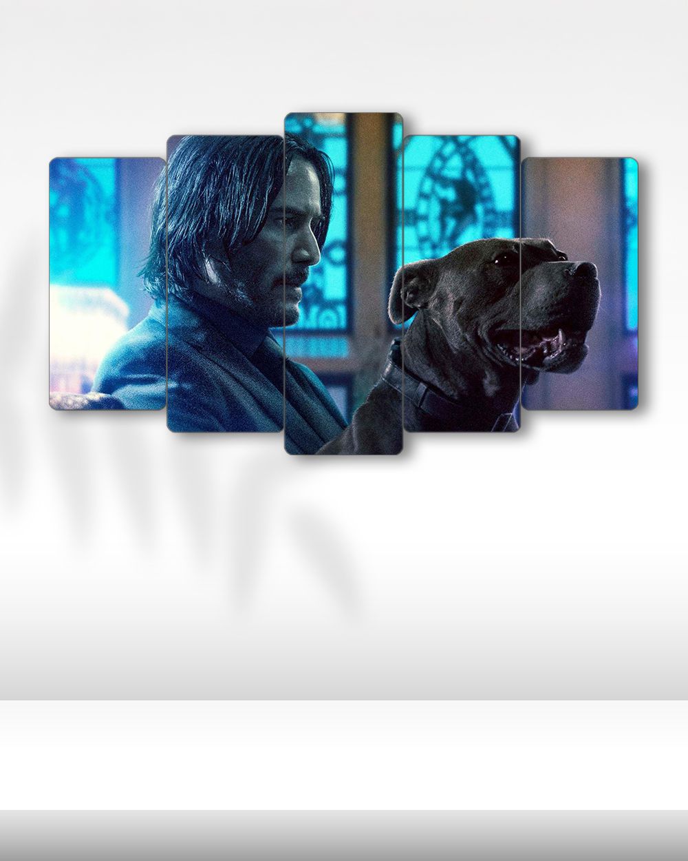 John Wick, Köpeğiyle Sahne - 5 Parçalı Tablo