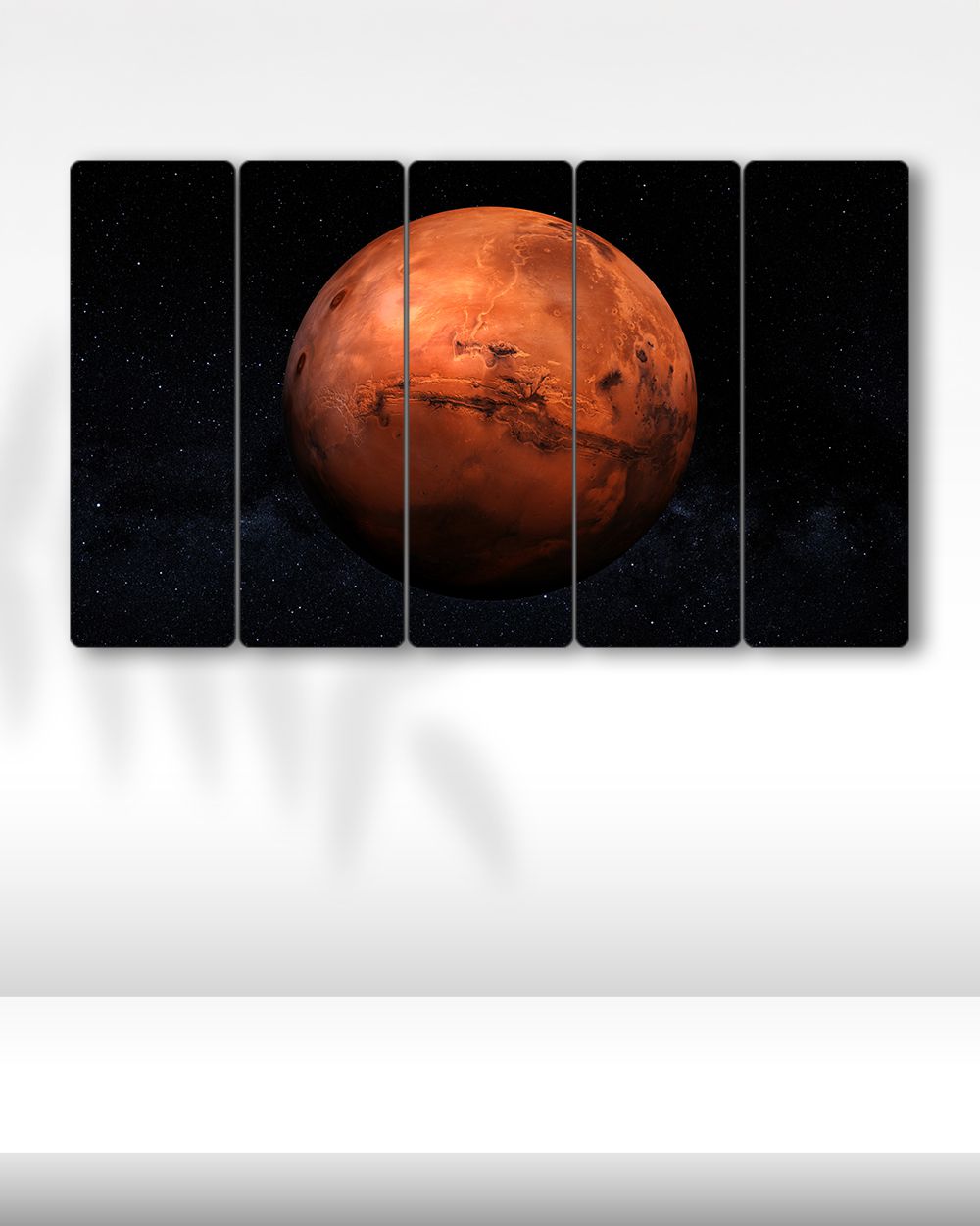 Mars Gezegeni, Uzay - 5 Parçalı Tablo
