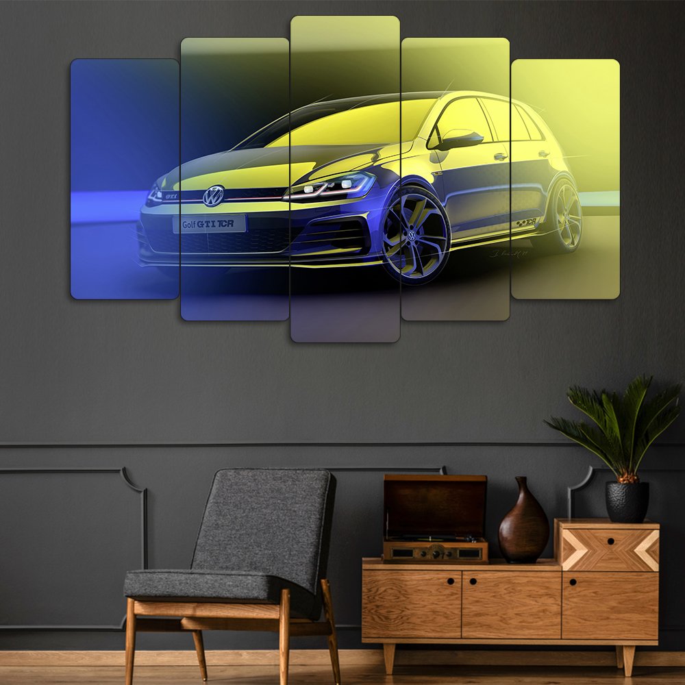 Volkswagen Golf GTI TCR 2019 - 5 Parçalı Araba Tablo