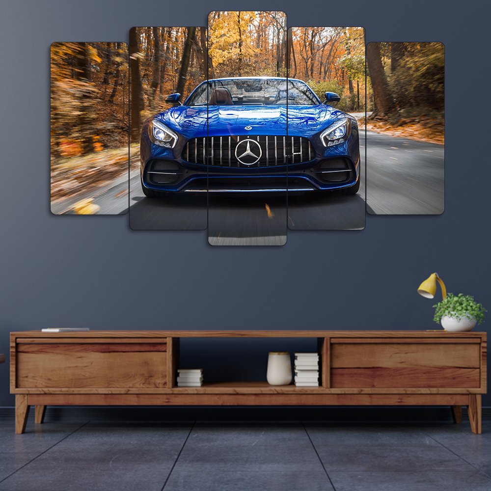 Mercedes-AMG GT - 5 Parçalı Araba Tablo