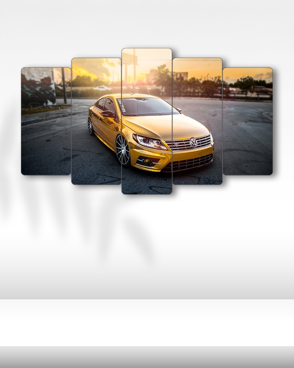 Volkswagen CC Gold Edition - 5 Parçalı Araba Tablo