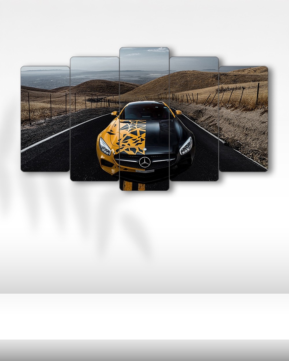 Mercedes-AMG GT - 5 Parçalı Araba Tablo