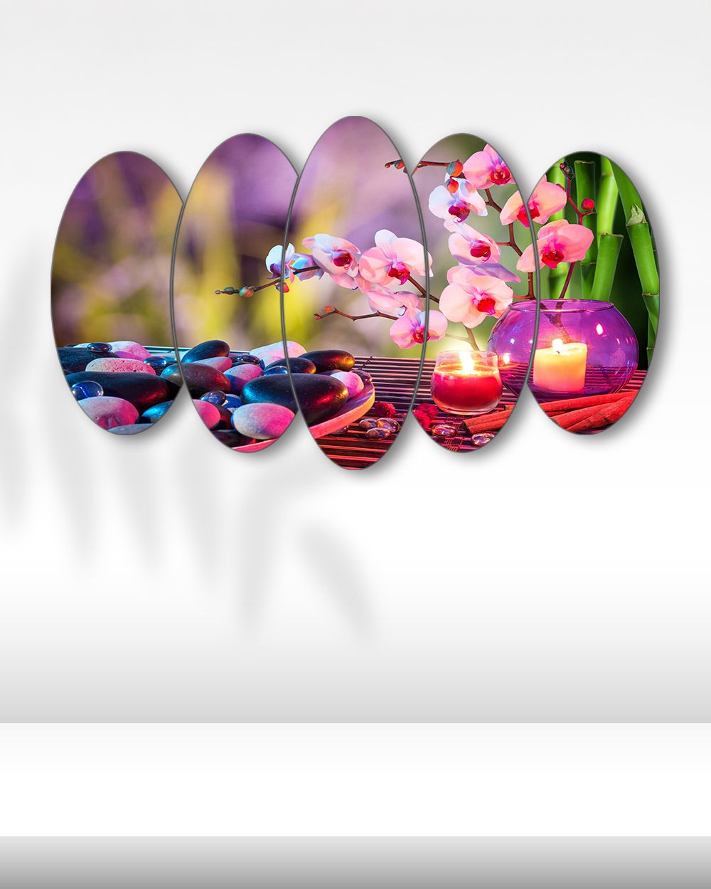 Spa ve Orkide Tasarımı - 5 Parçalı Tablo