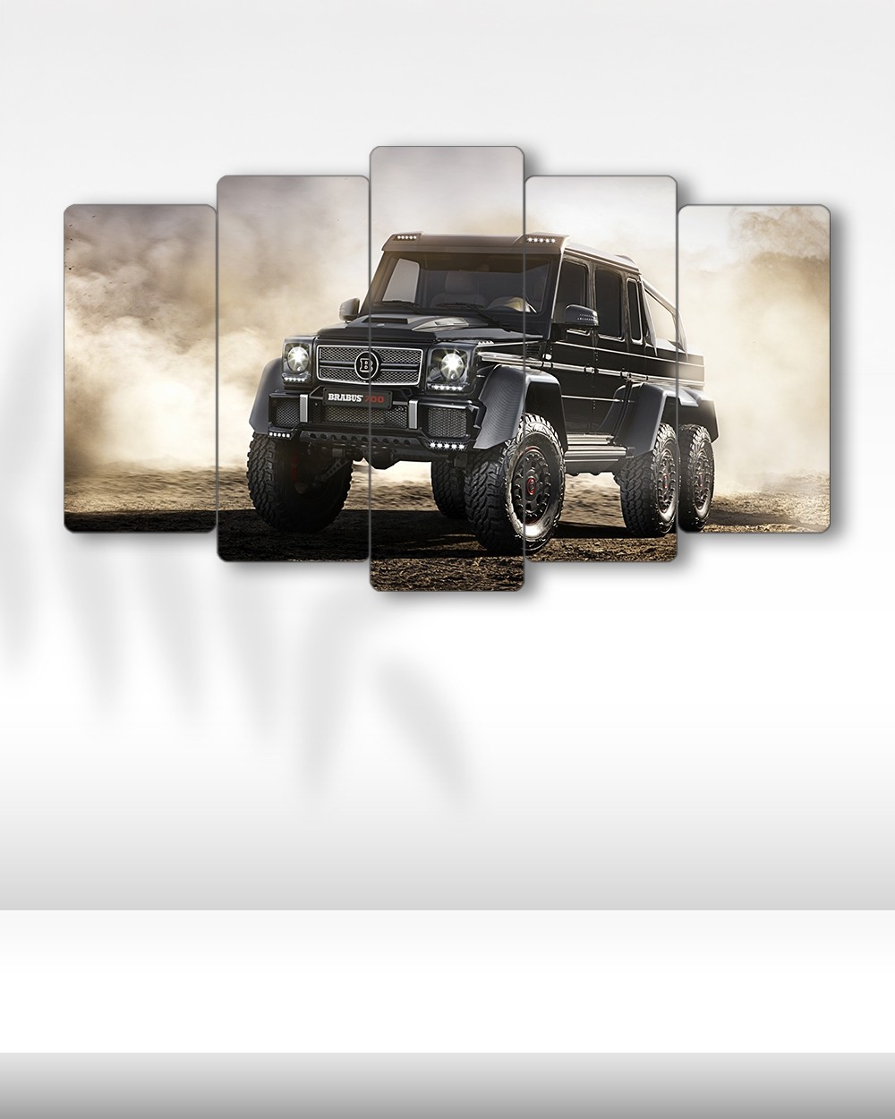 Mercedes-Benz G63 AMG 6x6 Brabus - 5 Parçalı Araba Tablo