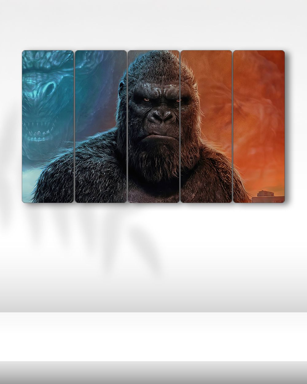 Godzilla vs Kong, King Kong - 5 Parçalı Tablo